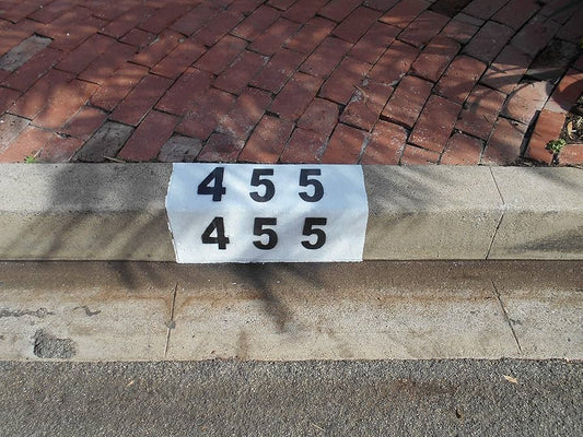 Curb Painting - Black & White